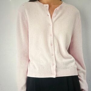 Aritzia Light Pink Cardigan Sweater